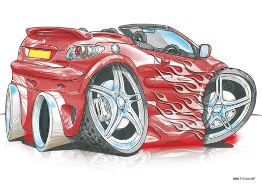 Peugeot 206CC Tuning Red (SKU2684)