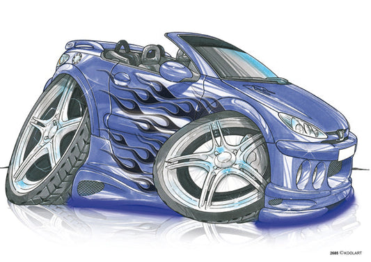 Peugeot 206CC Tuning Blue (SKU2685)