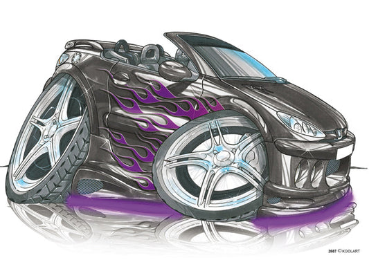Peugeot 206CC Tuning Black (SKU2687)