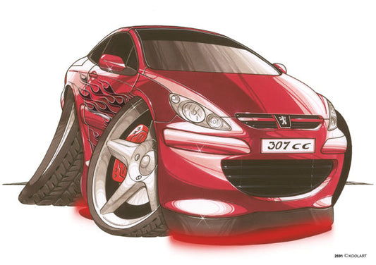 Peugeot 307CC Tuning Red (SKU2691)