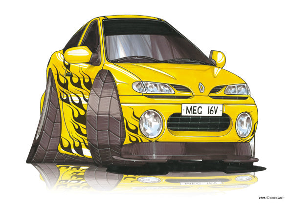 Renault Megane Tuning Yellow (SKU2725)