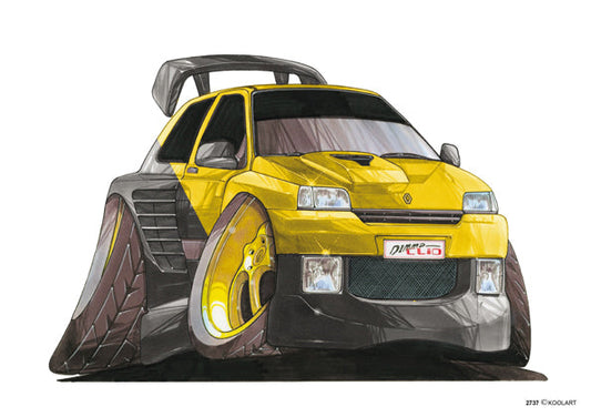 Renault Dimma Clio Tuning Yellow/Black (SKU2737)