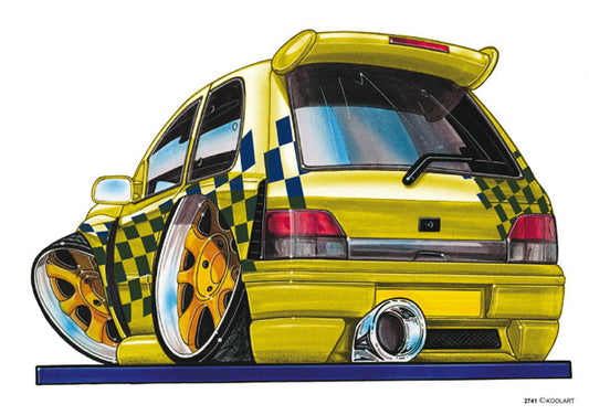 Renault Clio Tuning Yellow (SKU2741)