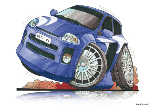 Renault Clio Tuning Blue (SKU2748)