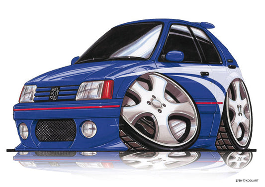 Peugeot 205 Gti Tuning Blue (SKU2759)