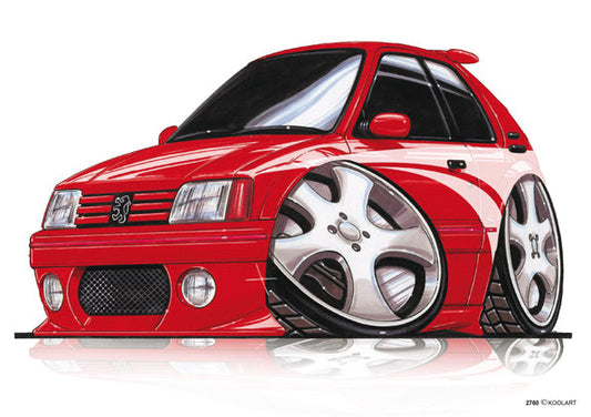 Peugeot 205 Gti Tuning Red (SKU2760)