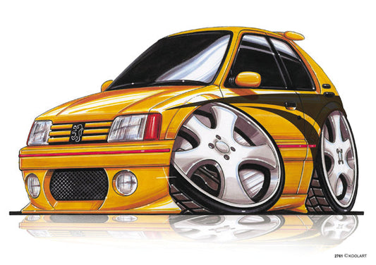 Peugeot 205 Gti Tuning Yellow (SKU2761)