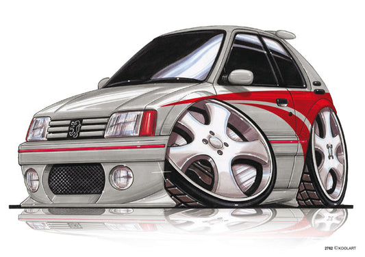 Peugeot 205 Gti Tuning Silver (SKU2762)