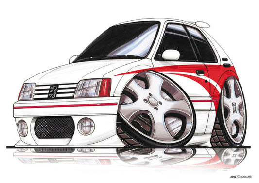 Peugeot 205 Gti Tuning White (SKU2763)