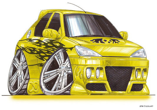Peugeot 106 Tuning Yellow (SKU2776)