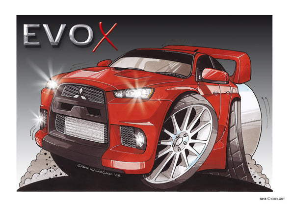 Mitsubishi Evo 10 Red (SKU3013)