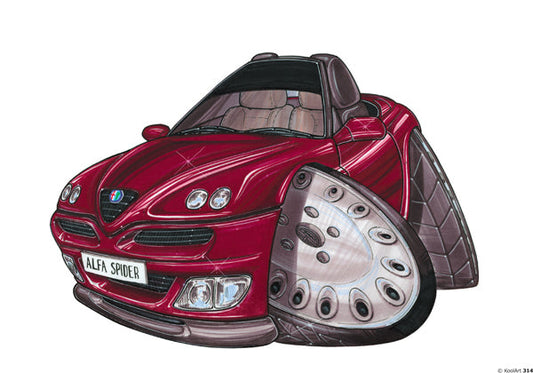 Alfa Romeo Spyder Maroon (SKU314)