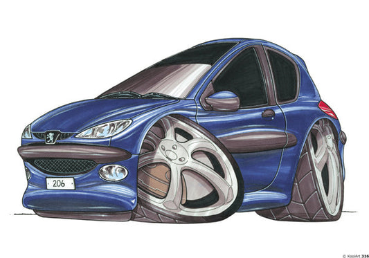 Peugeot 206 Blue (SKU317)