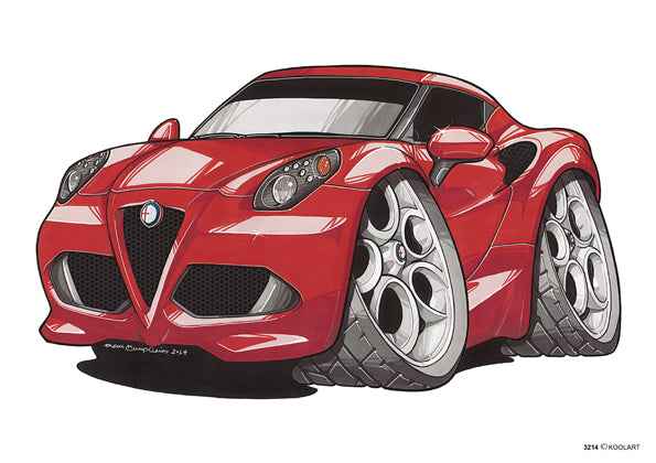 Alfa Romeo 4C Red (SKU3214)