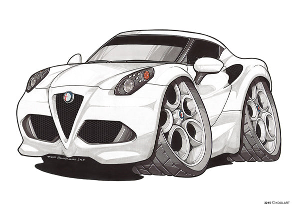 Alfa Romeo 4C White (SKU3215)