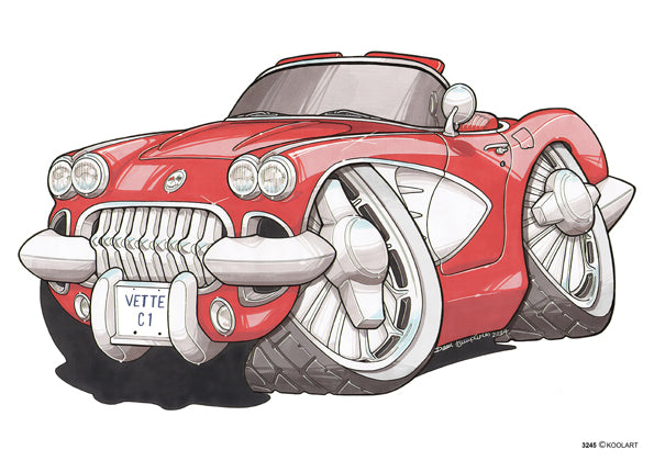 Chevrolet Corvette C1 Red (SKU3245)