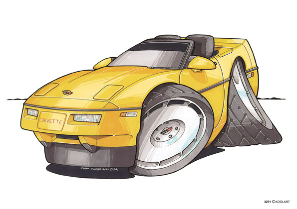 Chevrolet Corvette C4 Yellow (SKU3271)