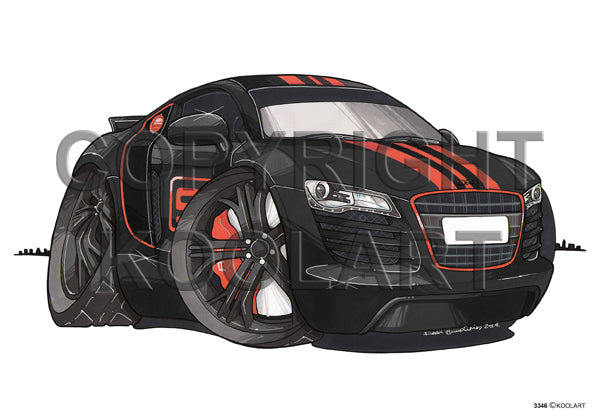Audi R8 Black/Red (SKU3346)