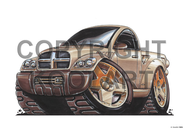 Chrysler Dodge Power Wagon Silver / Bronze (SKU521)