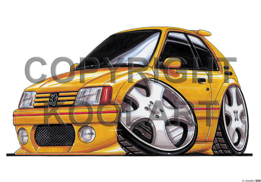 Peugeot 205 GTi Yellow (SKU559)