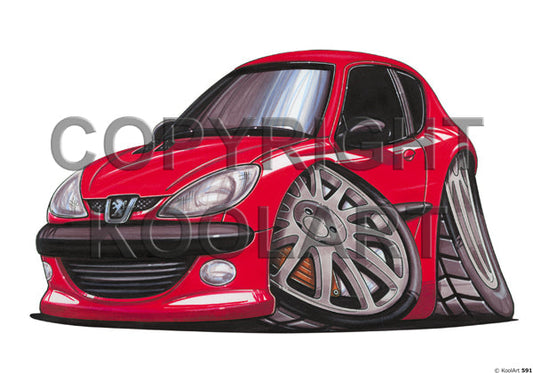 Peugeot 206 Red (SKU591)