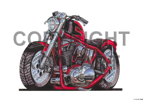 Harley Davidson Sport Red Frame / Black (SKU619)