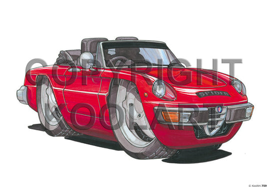Alfa Romeo Spyder Red (SKU759)
