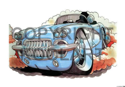 Chevrolet Corvette Stingray MkI Ice Blue White (SKU798)