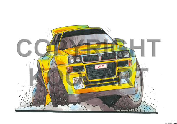 Lancia Integrale Yellow (SKU829)