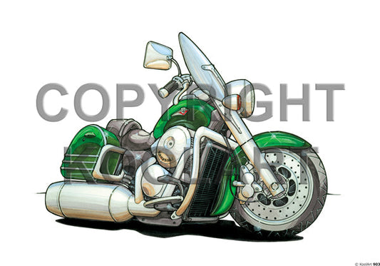Kawasaki 1500CC Classic Two Tone Green (SKU903)