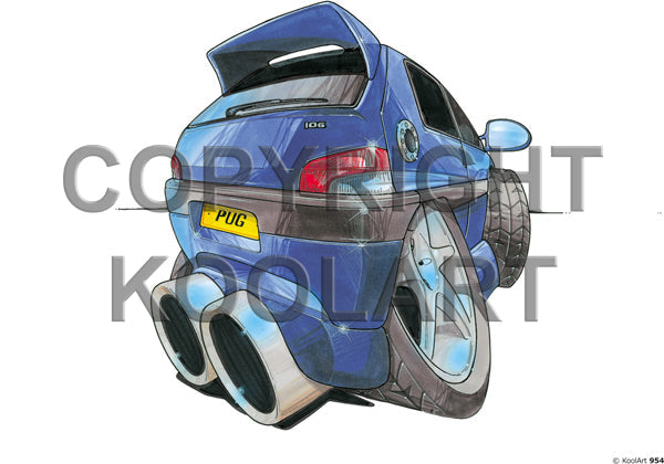 Peugeot 106 Blue (SKU954)