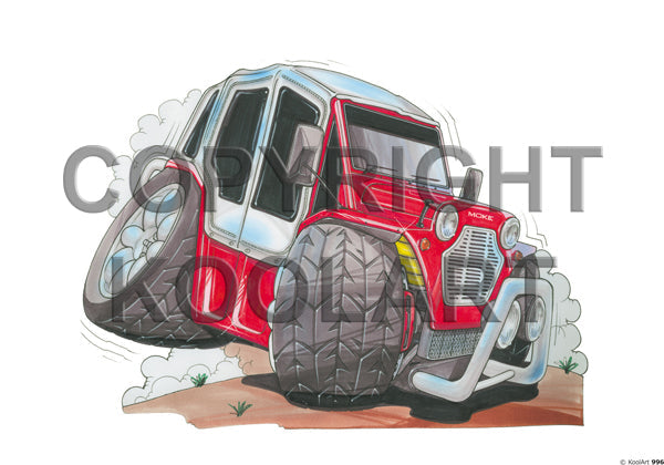 Mini Moke Red Stripe Roof (SKU996)